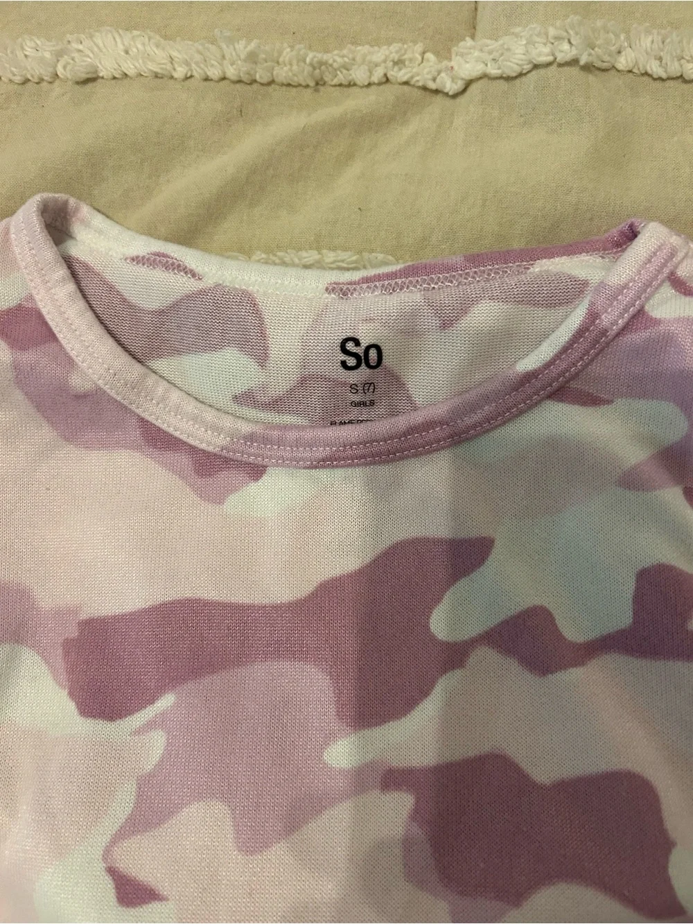 Old Navy Pink Camo Long-Sleeve Tee